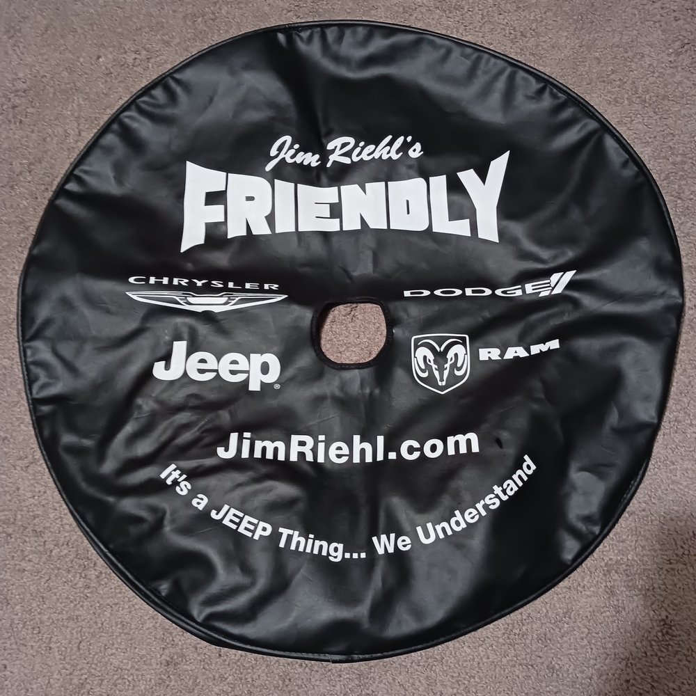 Black Jeep Spare Tire Cover